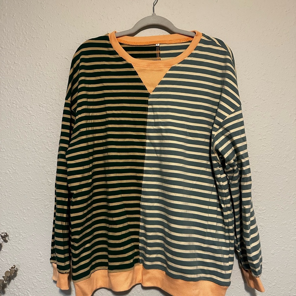 Amazon Green and Orange Long Sleeve Tee